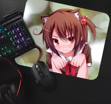 Podloga za miš anime s simpatičnim dizajnom likova - TenStickers