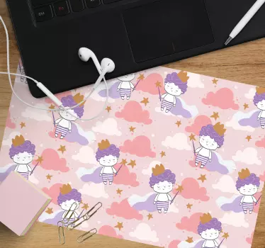 Podloga za miš anime s slatkim kraljevskim likovima - TenStickers