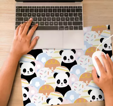Podloga za miš anime s slatkim uzorkom panda - TenStickers