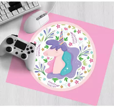 Podloga za miš anime s veselim jednorogom - TenStickers