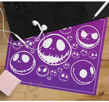 Podloga za miš anime s veselim uzorcima lubanja - TenStickers