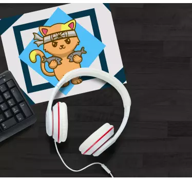 Podloga za miš anime slatka mačka ratnica - TenStickers