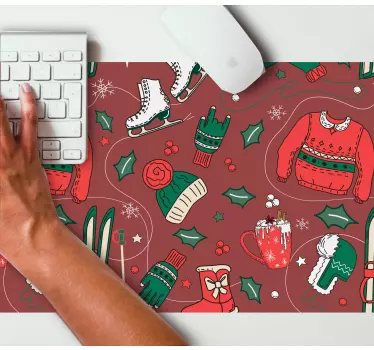Podloga za miš božić s blagdanskim zimskim motivima - TenStickers