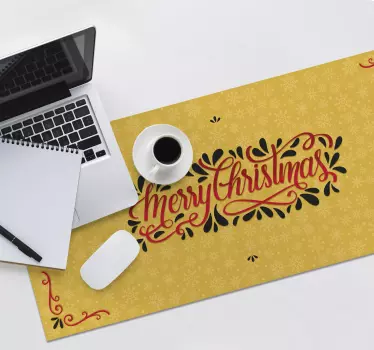 Podloga za miš božić s festivnim tipografskim naglaskom - TenStickers