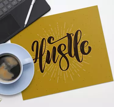 Podloga za miš citat inspirativni citat o trudu - TenStickers