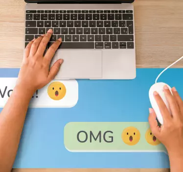 Podloga za miš citat iznenađujuće poruke - TenStickers