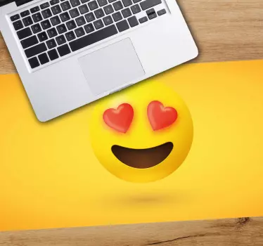 Podloga za miš citat izraz ljubavi s emotikonima - TenStickers
