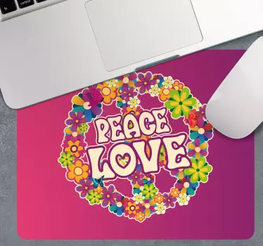 Podloga za miš citat Šarena cvjetna harmonija - TenStickers