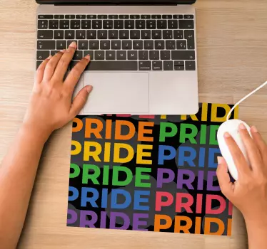 Podloga za miš citat Šareni tekst ponosa - TenStickers