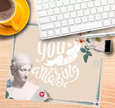 Podloga za miš citat ti si nevjerojatan - TenStickers