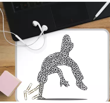 Podloga za miš izvornik crna geometrijska figura - TenStickers