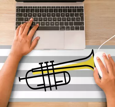 Podloga za miš izvornik elegantni brass instrument - TenStickers