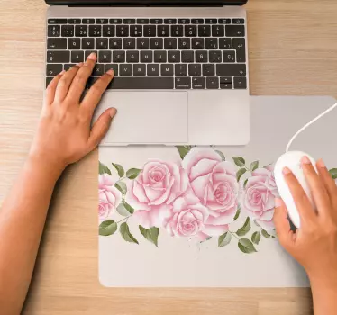 Podloga za miš izvornik elegantno ružičasto aranžiranje - TenStickers