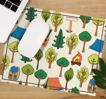 Podloga za miš izvornik elementi kamperske scene - TenStickers