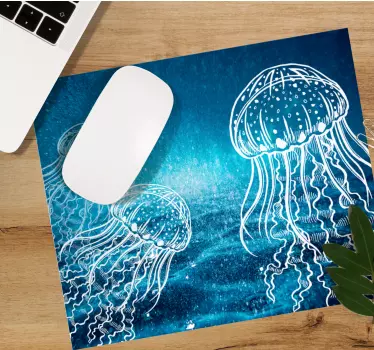 Podloga za miš izvornik eterealna scena meduza - TenStickers