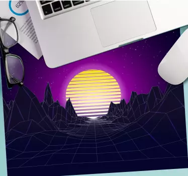 Podloga za miš izvornik geometrijski zalazak sunca - TenStickers