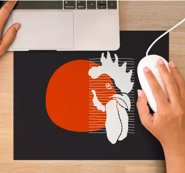 Podloga za miš izvornik hrabri crveni apstrakt - TenStickers