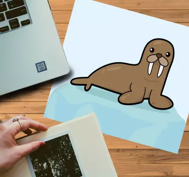 Podloga za miš izvornik ilustracija morža - TenStickers