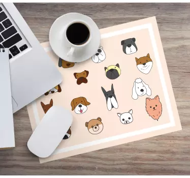 Podloga za miš izvornik izrazi simpatičnih bića - TenStickers