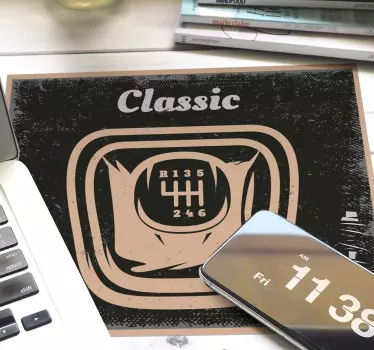 Podloga za miš izvornik klasična mjenjačka ručica - TenStickers