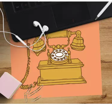 Podloga za miš izvornik klasični rotirajući telefon - TenStickers