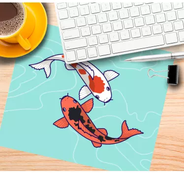 Podloga za miš izvornik koi riba u plivanju - TenStickers