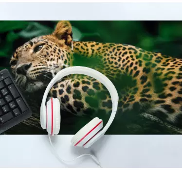 Podloga za miš izvornik leopard u udobnom ležanju - TenStickers