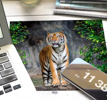 Podloga za miš izvornik majestic tiger poza - TenStickers