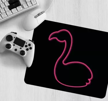 Podloga za miš izvornik neon flamingo silueta - TenStickers