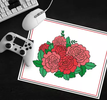 Podloga za miš izvornik odvažne cvjetne aranžmane - TenStickers