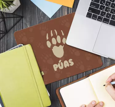 Podloga za miš izvornik otisak medvjeđe šape - TenStickers
