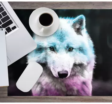 Podloga za miš izvornik portret vuka umjetnost - TenStickers