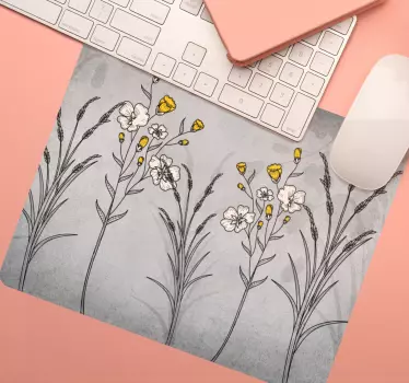 Podloga za miš izvornik s cvjetnim motivom - TenStickers