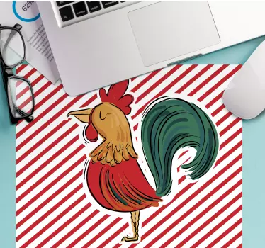 Podloga za miš izvornik s dizajnom šarenog pijetla - TenStickers