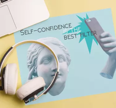 Podloga za miš izvornik s elegantnim filtrom za bust - TenStickers