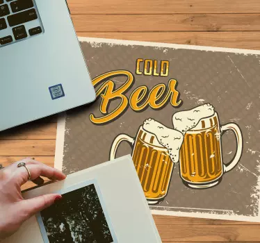 Podloga za miš izvornik s grafikom piva - TenStickers