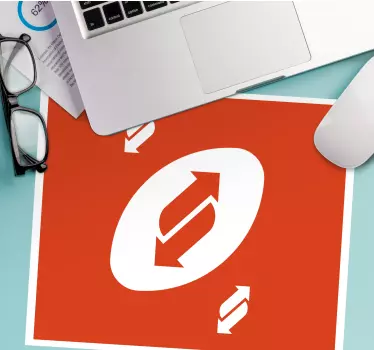 Podloga za miš izvornik s hrabrim kružnim simbolom - TenStickers