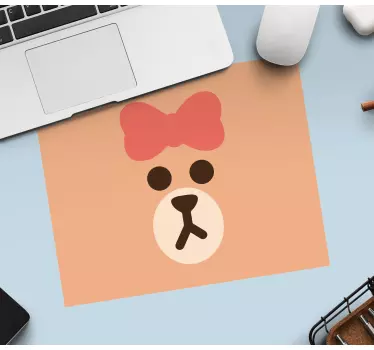 Podloga za miš izvornik s preslatkim licem medvjedića - TenStickers