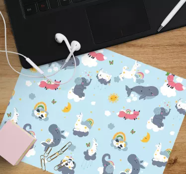 Podloga za miš izvornik s razigranim životinjama - TenStickers
