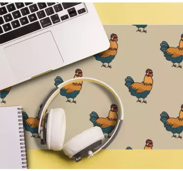 Podloga za miš izvornik s šarenim uzorkom pilića - TenStickers