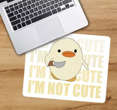 Podloga za miš izvornik s simpatičnom patkom - TenStickers