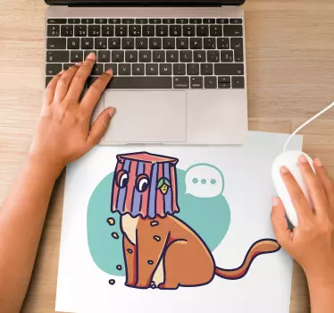 Podloga za miš izvornik s smiješnom mačkom - TenStickers