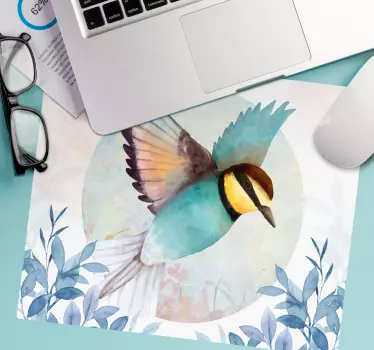 Podloga za miš izvornik Šarena ptica u letu - TenStickers