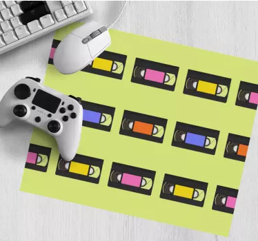 Podloga za miš izvornik Šarene kasete ponavljanja - TenStickers