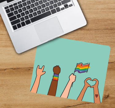 Podloga za miš izvornik šarene ruke jedinstva - TenStickers