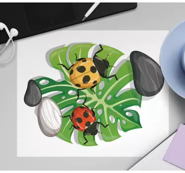 Podloga za miš izvornik Šareni raspored insekata - TenStickers