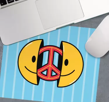Podloga za miš izvornik simbol sretnog mira - TenStickers