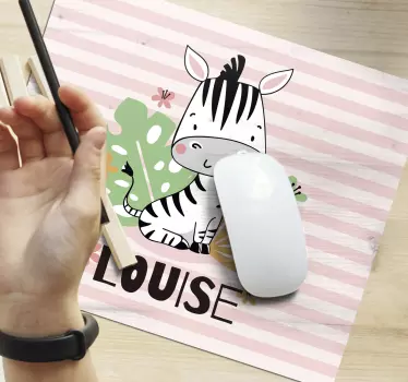 Podloga za miš izvornik slatka zebra figura - TenStickers