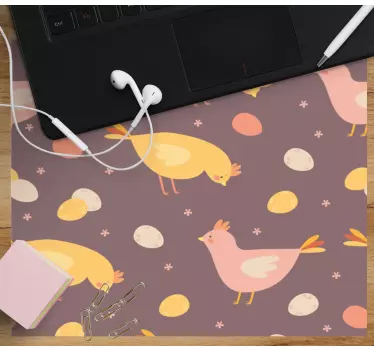 Podloga za miš izvornik slatke kokoši i jaja - TenStickers