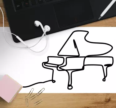 Podloga za miš izvornik stilizirani klavir - TenStickers